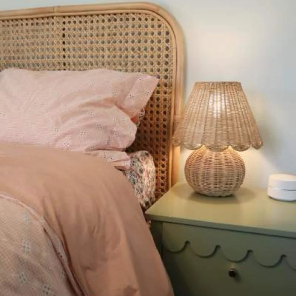 / Table Lamp with Woven Base and Woven Shade - Studio McGee